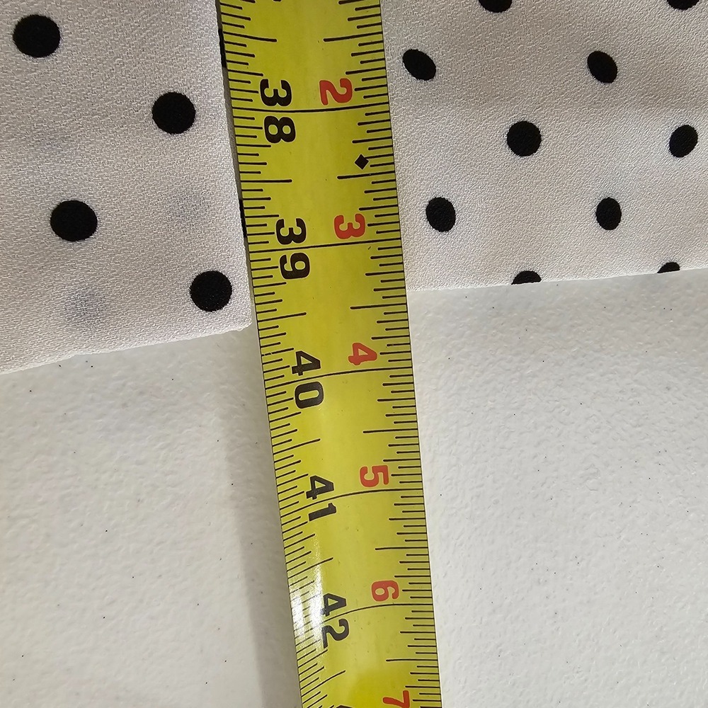 Black Label by Evan Picone Womens 12 White Black Polka Dotd Dress Flare Lined - Picture 12 of 13